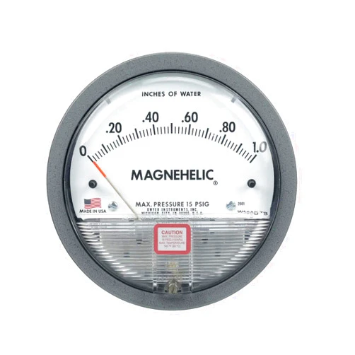 Dwyer® Magnehelic® Differential Pressure Gage, 2000-00N, 0.05-0-0.20