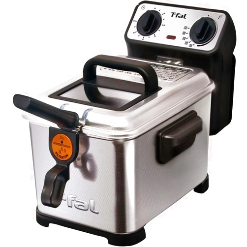 T-fal FR4046002 Filtra Pro 2.6-Pound / 3-Liter Deep Fryer with Stainless Steel Waffle and Filter Screen, Silver