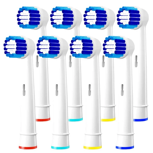 PEPECARE 8 Pack Replacement Brush Heads Compatible Toothbrush Heads for Braun Oral-B Professional Care 500 600 1000 2000 2500 3000 5000 7000 and More Vitality Pro Smart Genius Electric Toothbrushes