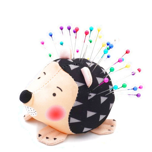 Honbay Cute Hedgehog Shape Pin Cushion Fabric Pin Holder for Sewing or DIY Crafts