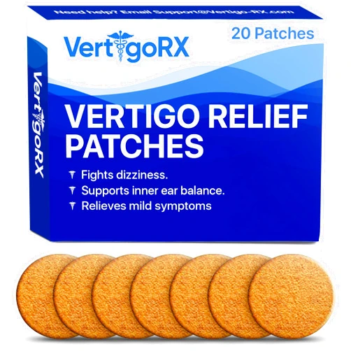 VertigoRX Vertigo Relief Patches | Vertigo Treatment Supporting Dizziness Relief | Vertigo Relief Products for Inner Ear Balance | Mild Vertigo Relief | Pack of 20