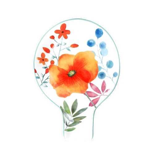 Bico Flower Carnival Ceramic Spoon Rest, House Warming Gift, Dishwasher Safe