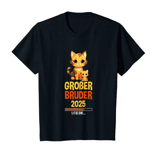Ich Werde Großer Bruder Geschenk Kollektion Kids Big Brother 2025 Cats Siblings Pregnancy T-Shirt