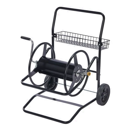 VINGLI 2-Wheel Garden Hose Reel Cart, Freestanding Water Hose Reel for Outside with Heavy Duty Portable Rolling Design Metal, 200FT Capacity for 3/4
