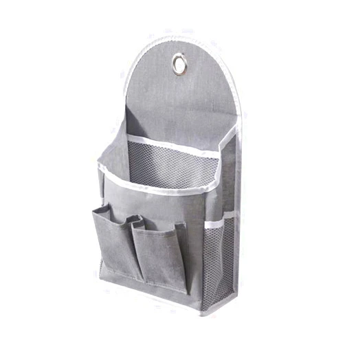 Croselyu Home Multifunctional Hanging Bag College Dormitory Fabric Hanging Basket Miscellaneous Organizer Bathroom Wall Hanging Bag Behind Door Wall Storage (Grey)