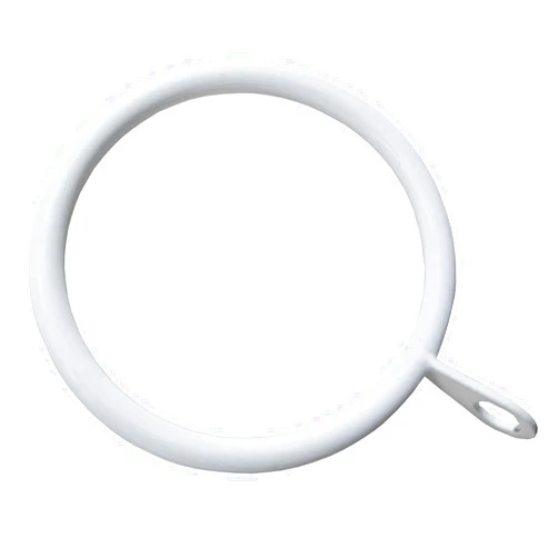 Kilymezh 20 Pieces 1.5 inch Internal Diameter Metal Drapery Curtain Rings Curtain Hanging Rings for Window Door Shower Curtain, (White)