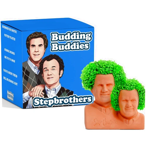 Warm Welcome Stepbrother Funny Pet Planter - Budding Buddies Terra Cotta Decorative Planter Pot - Gift for Kids & Adults - Easy-to-Grow DIY Plant Kit - Perfect for Birthday, Christmas, or Home Décor