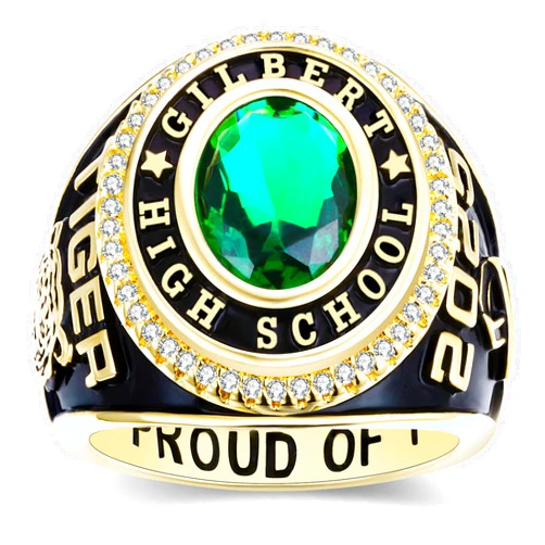 Ccjcinata Custom Class Rings Fully Personalized Class Rings for Men Gold Plated Class Rings Sterling Silver Rings Men's Class Rings Class Rings for Men High School Size 5-15 College Rings for Men