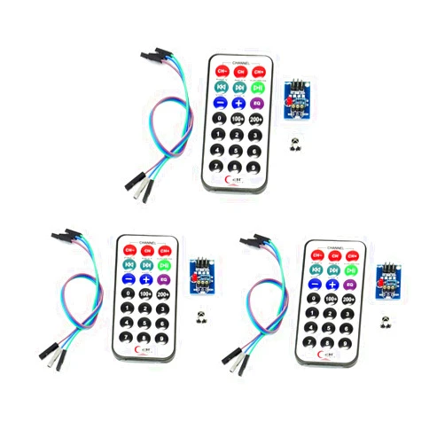 HiLetgo 3pcs HX1838 VS1838 NEC Infrared Wireless Remote Control IFR Sensor Module with Cable