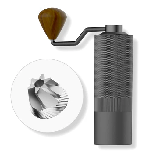 MAVOCOFFEE Wizard Manual Coffee Grinder, Burr Coffee Bean Grinder - Capacity 20g with CNC Stainless Steel Hex Cone Burr - For Espresso, French Press, Pour Over - Hand Grinder Gifts - Home and Camping