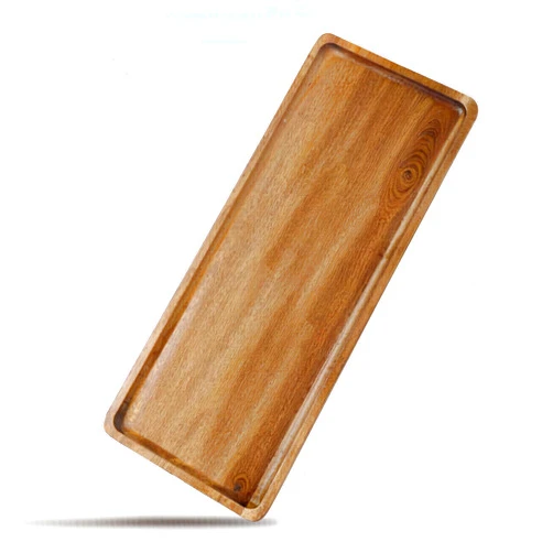 Linwnil Solid Acacia Wood Serving Trays - 14