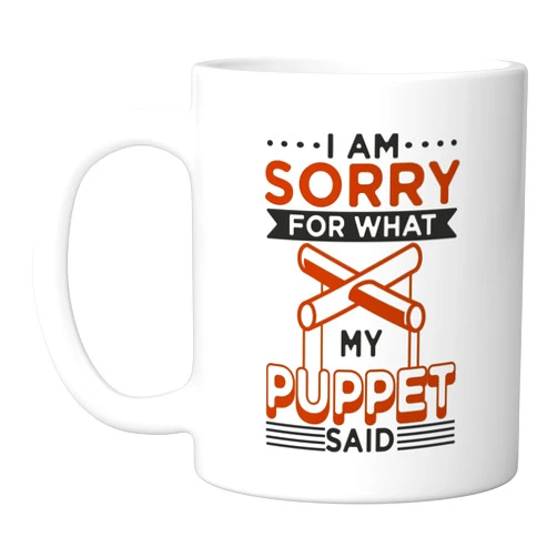 Puppetry Acting Lover Apparel & Co. Puppeteer Design For Theater Ventriloquist - My Puppet Ceramic Mug, White