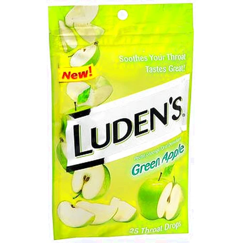 Ludens Luden's Pectin Lozenges Green Apple - 25 ct, Pack of 5