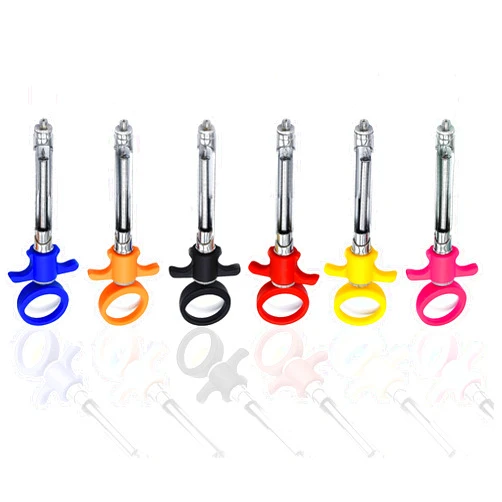 AAProTools Dental Syringe Self Aspirating 1.8ml Auto Passive Set of 6 Stainless Steel Dental Instrument (Mix Color Plastic)