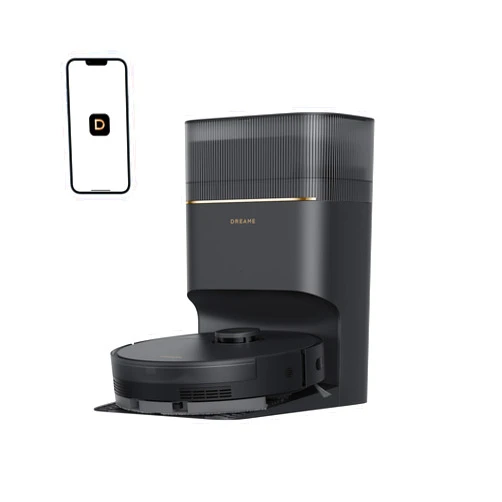 DREAME D20 Pro Plus Robot Vacuum, 13,000Pa Suction, DuoBrush for Pet Hair, Corner Cleaning, Self Emptying, LDS Navigation Laser Avoidance, Vacuum Mop, Hard Floors&Carpets (Black)