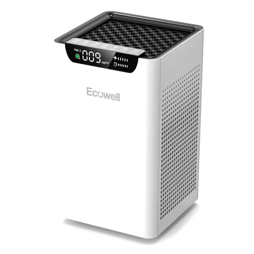 ECOWELL Air Purifiers for Home Large Room Up to 1185Ft² with Air Quality Monitor,Dual Sides Air Intake Air Purifier for Bedroom Office Living Room for Pets, Dust Smoke PoIIen Dander Smell EAP260