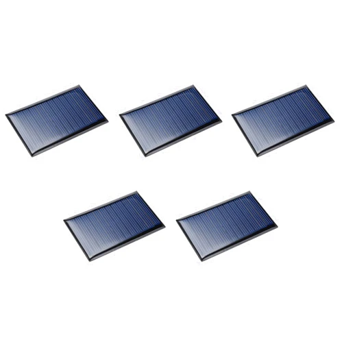 DMiotech 5 Pack 6V 60mA 72mm x 45mm Mini Solar Panel Cell for DIY Electric Power Project