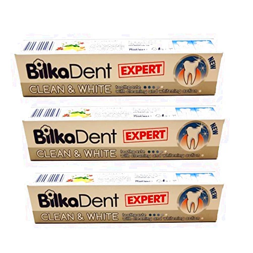 Bilka Dent Expert Clean & White Toothpaste Stain Whitening Toothpaste by Bilka