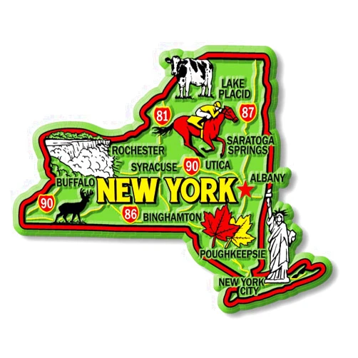 Classic Magnets New York Colorful State Magnet by Classic Magnets, 4