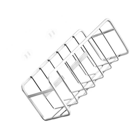 HOLIDYOYO Sponge Drainer Stainless Shelf Sponge Holder for Kitchen Sink Dishcloth Drying Rack Cleaning Sponges Household Sponge Drain Rack Dish Holder Soap Sponge Silver 304 Stainless Steel
