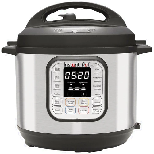 Instant Pot Duo 7-in-1 Electric Pressure Cooker, Slow Cooker, Rice Cooker, Steamer, Sauté, Yogurt Maker, Warmer & Sterilizer, Includes App With Over 800 Recipes, Stainless Steel, 6 Quart