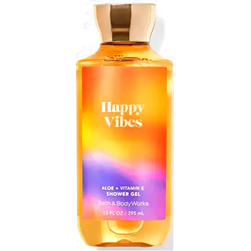 Bath & Body Works Signature Collection Shower Gel For Women10 fl oz (Happy Vibes)