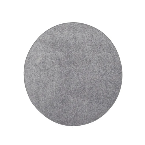 Ambiant Pet Friendly Solid Color Area Rugs Grey - 2' Round, Indoor, Stain & Fade Resistant, Perfect for Living Room, Bedroom, Dining Room, Entryway, Doorway, Pet & Kids Friendly Rug, Wedding, Made in USA