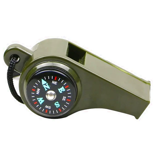 EastyGold 3-in-1 Multifunction Outdoor Whistle - Compass, Thermometer, High Volume Bay Whistle - Durable Plastic, Portable, Ideal for Outdoor Activities, Emergency Situations, and Team Sports