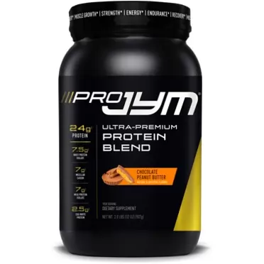 JYM Supplement Science Pro JYM 2lbs Chocolate Peanut Butter Protein Powder Whey, Milk, Egg White Isolates, & Casein Muscle Growth, Recovery, for Men & Women 22.0 Servings (Pack of 1) Chocolate Peanut Butter