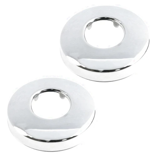 Zangc Stainless Steel Faucet Shower Flange Cover Plate Shower Arm Flange Cover Shower Head Decorative Cover Shade Cover -2 PCS