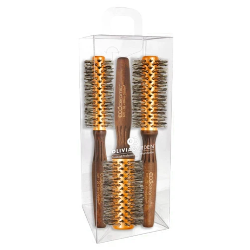 Olivia Garden EcoCeramic Soft Bristles Round Thermal Hair Brush (not electrical)