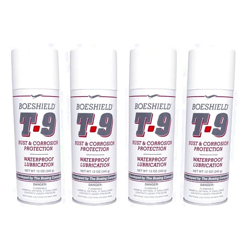Boeshield T-9 Rust & Corrosion Protection/Inhibitor and Waterproof Lubrication, 12 oz. (4 Pack)