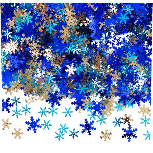 Iconikal Bulk Party Foil Confetti, Snowflakes, 3,000 Count