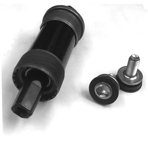 DONSP1986 English Square BB Bike Bottom Bracket Set,Square Taper, Aluminum (Black-68x116mm)
