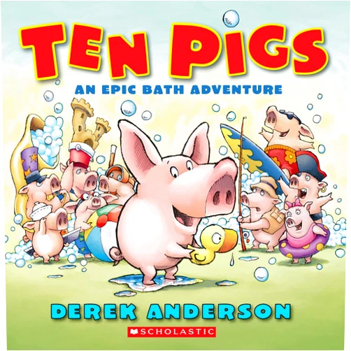 By Derek Anderson (Author) Ten Pigs: A Board Book