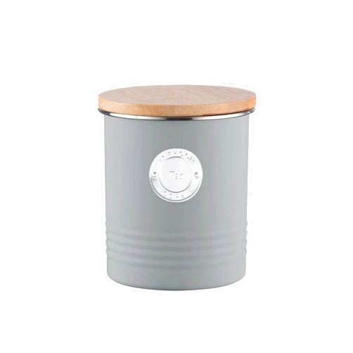 Typhoon Living Collection | 1-Quart Tea Canister - Grey