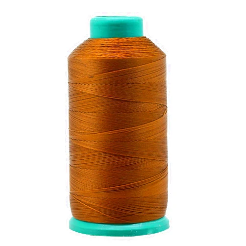 Mandala Crafts Size 69 210D T70 Bonded Nylon Thread - Brown 1500 YDs Tex 70 Heavy Duty Sewing Threads for Leather, Jeans, Weaving, Outdoor Marine Upholstery