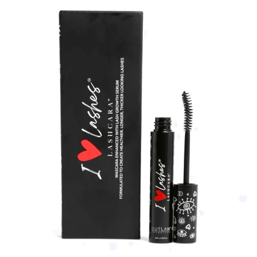 Outlaw Cosmetics I Love Lashes Lashcara - A Mascara with Serum Outlaw Cosmetics Super Black Volume Building Mascara With Eyelash Serum, Growth Enhancing