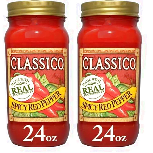 Classico, Spicy Red Pepper Pasta Sauce, 24 oz (Pack of 2)
