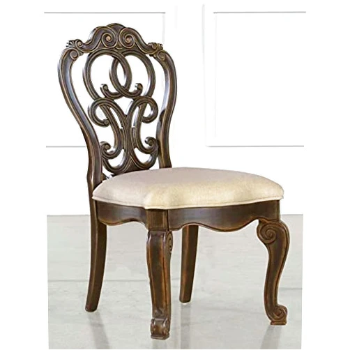 MYCO Furniture Inc Myco Furniture BR200-S 26 x 21 x 44 in. Bordeaux Side Chair, Espresso Oak - Set of 2