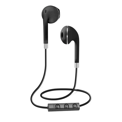 SentrySafe Sentry BT876 Deluxe Bluetooth Earbud with Inline Mic & Pouch - Black