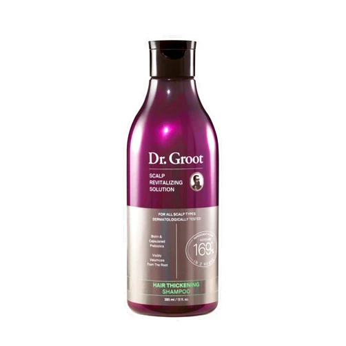 Dr. Groot Hair Thickening Shampoo for Hair Loss, Korean Hair Care with Biotin, Rosemary Oil to help Volumize Thinning, Damaged Hair, Hydrate Hair and Scalp, Biotin Shampoo,Scalp Revitalizing Solution