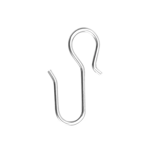 ZSTARR Metal Curtain Track Hooks S Shaped Small Curtain Hooks Stainless Steel Drape Wire Hooks for Ceiling Curtain Drape Track （30Pcs）