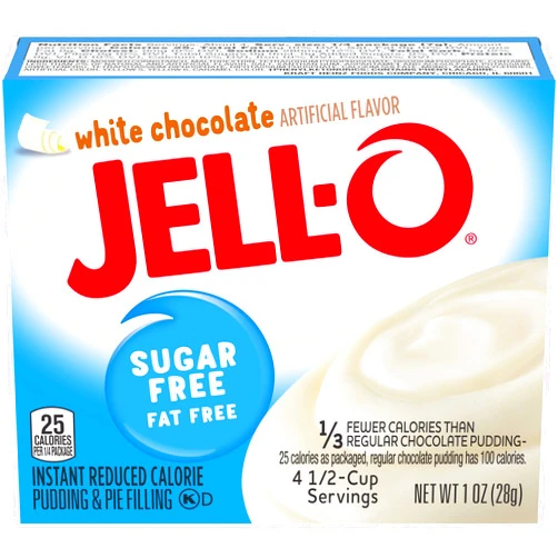 Jell-O Instant White Chocolate Sugar-Free Fat Free Pudding & Pie Filling Mix (1oz Boxes, Pack of 6) 1 Ounce (Pack of 6)