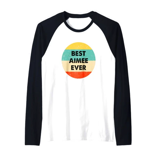Aimee Name Shirts & Gifts Aimee Name Raglan Baseball Tee