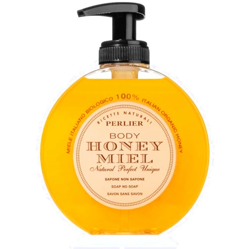Perlier Honey Miel Delicate Liquid Soap Nourishing formula for face, hands, body - 300ml