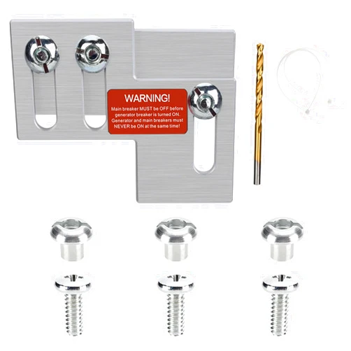 Generic Generator Interlock Kit Compatible with Thomas & Betts, Challenger 150 or 200 Amp Panel, 1 to 1 1/8 Inch Spacing Between Main and Branch Breaker