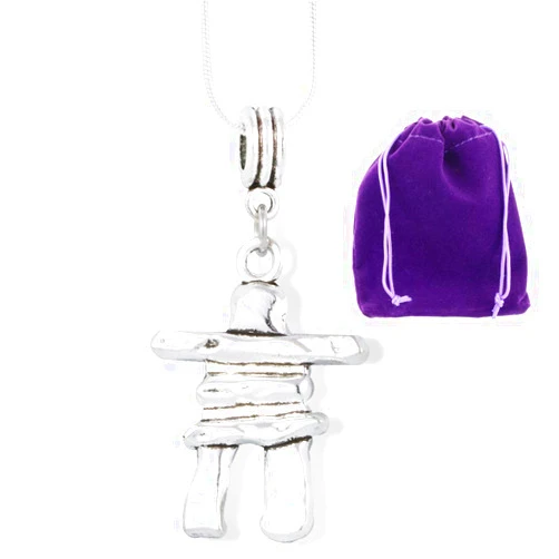 Dave The Bunny Inukshuk - Alaskan Jewelry and Adventure Necklace or Native American Pendants Stone Jewelry for Women with Historical Meaning Jewelry with an Inuksuk Necklace