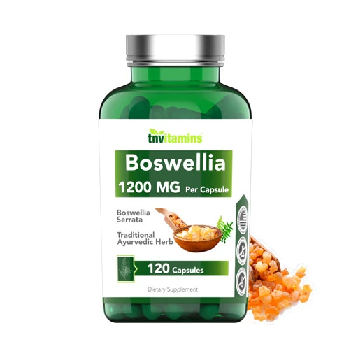Tnvitamins Boswellia Serrata Herbal Extract Capsules | 1200 MG/Capsule (120 Capsules) | Joint Support Supplement* | Ayurvedic Herb: Indian Olibanum/Frankincense