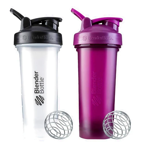 BlenderBottle Classic V2 Shaker Bottle Perfect for Protein Shakes and Pre Workout, 28-Ounce, Colors May Vary, 2 Pack